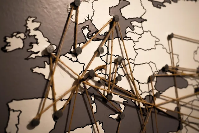 europe, travel, map, world, world map, connections, continent, destination. Cross-border attribution after Brexit for UK and EU campaigns